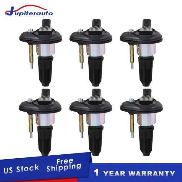 jupiterauto 6PCS Ignition Coils For Chevy Colorado Isuzu Hummer GMC