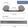 Draught Excluder 37 Inch Door Seal Draught Excluder with Double