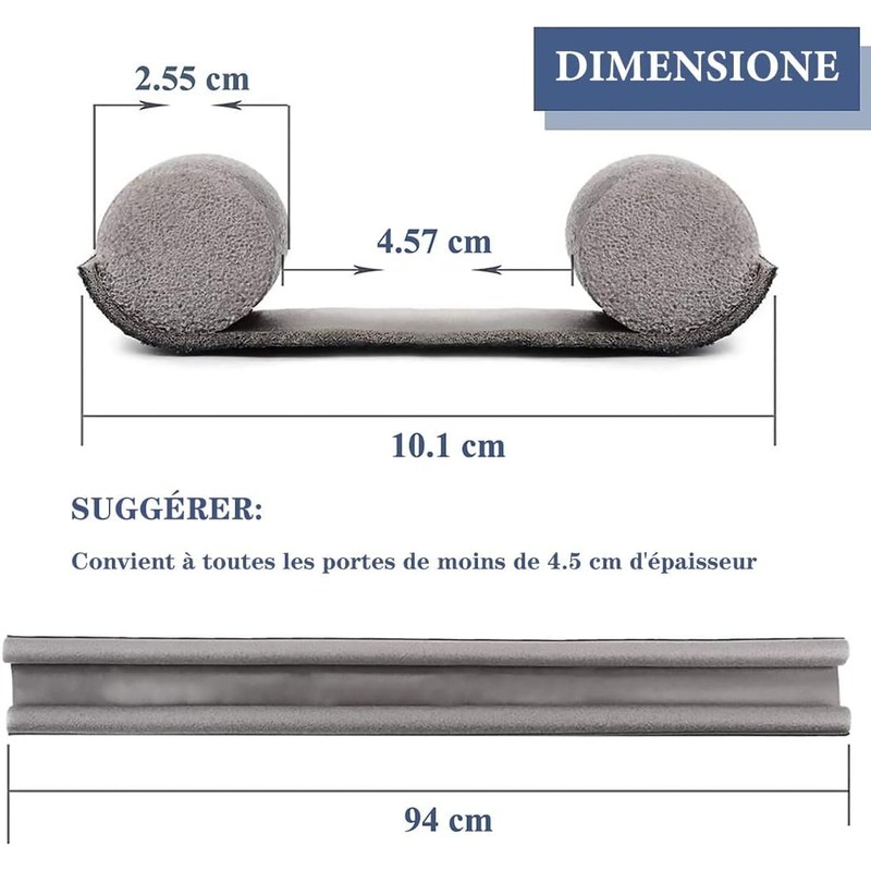 Draught Excluder 37 Inch Door Seal Draught Excluder with Double
