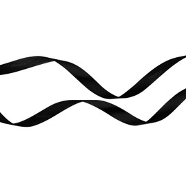 Black Satin Ribbons 10 mm Wide, Gift Ribbon 22 m Gift Ribbon for Gift Wrapping, Christmas Ribbon, Crafts, Bouquets, Bow Making, Birthday and Wedding Decorations