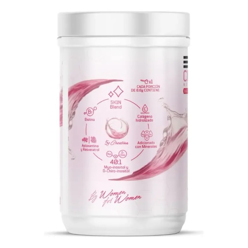 Elemental Creatina Monohidratada Plus Para Mujer Sabor Pink