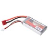 7.4V 1300mAh 30C Lipo Battery with T Plug Rechargeable Lithium