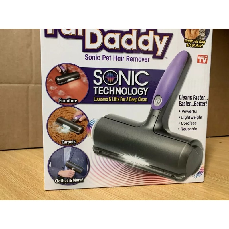 Fur Daddy Fast Easy Way Pet Fur Remover LED Light
