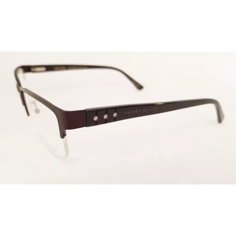 PERRY ELLIS PE 378 eyeglasses Frame Brown 54mm MEN Half