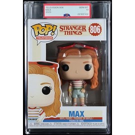 Television: Stranger Things™ Max™ Collectible Vinyl Figure #806, Fully Encapsulated Bundle with Compatible Funko™ Pop!™ PSA Hard Protector Case, PSA Graded 10 GEM Mint