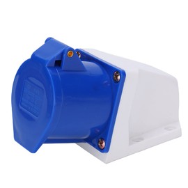 Single‑Phase Industrial Power Socket, 3‑Pin 1‑Phase Industrial Power Socket 32A 220‑250V Explosion‑Proof Open Installation ABS Socket, Power Strips