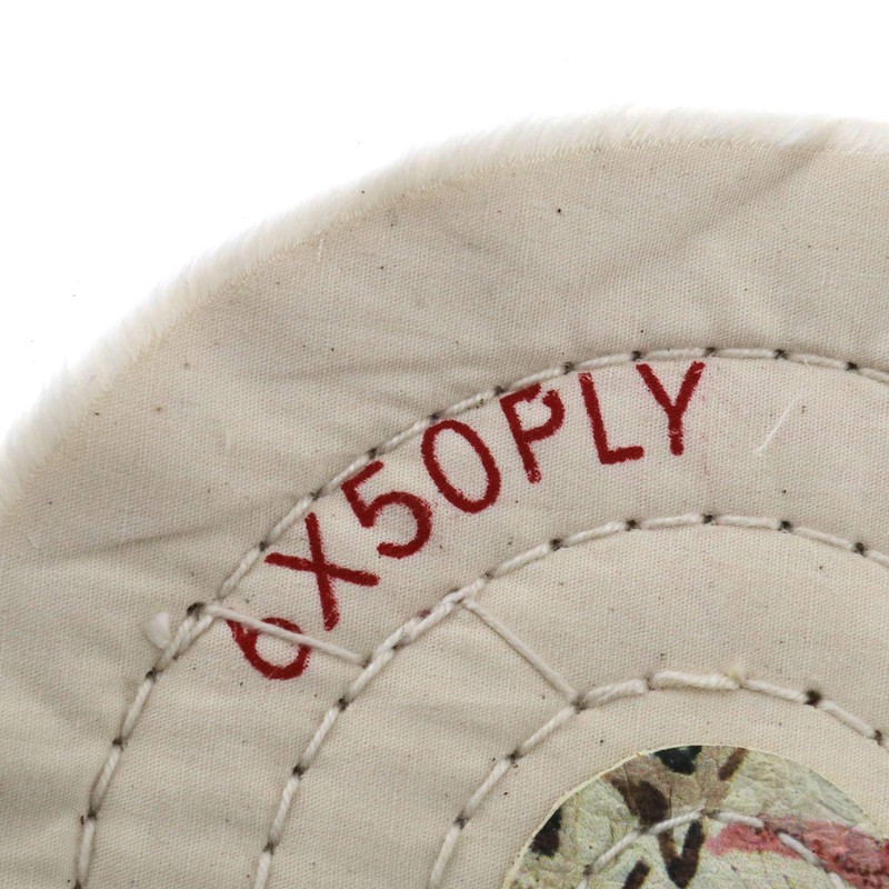 SING F LTD Spiral Stitched Cotton Buffing Polishing Wheel for