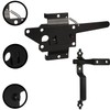 Traditional Post Latch with Handle - Powder Coated Black -