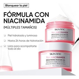 SKINTIFIC MSH Crema iluminadora con niacinamida,Atenúa las manchas oscuras y unifica el tono de la piel,Ácido tranexámico, α-arbutina, ceramidas 5X, centella asiática. Adecuada para pieles grasas y propensas al acné,100 g