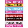 4Pcs Student Driver Magnetic for Car, Funny Magnetic New Driver