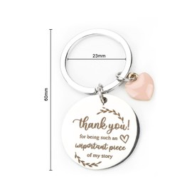 MUCOOS Cute Keychain, Heart Shaped Keychain Accessories, Thank You Keychain, Thank You Teacher Gift, Teacher Gift, Thank You Teacher Gift, Female Motivational Gift,Head Teacher Gifts