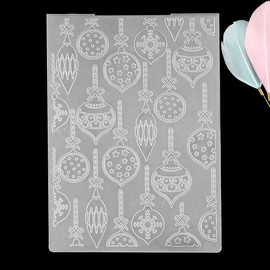 WooYangFun 1PC Decorative Ball Star Christmas Embossing Folder for Card Making Floral DIY Plastic Scrapbooking Photo Album Card Paper DIY Craft Decoration Template Mold