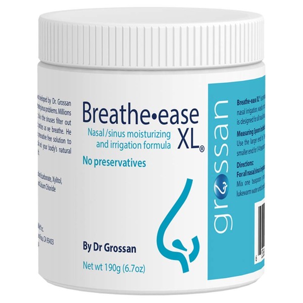 Grossan Breathe-easeXL Nasal/Sinus Irrigation Salt Jar