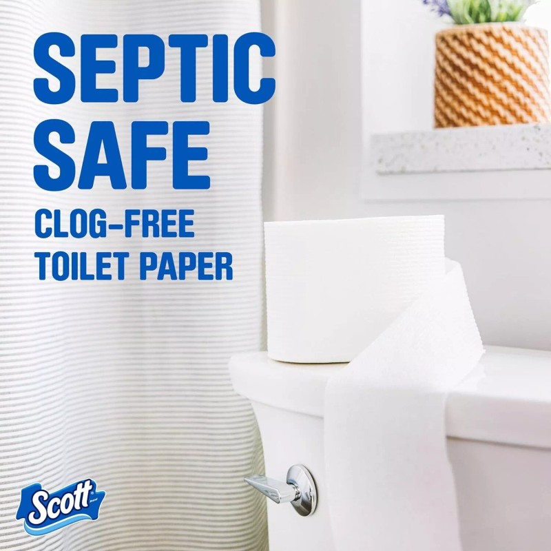 SCOTT Comfortplus Toilet Paper, 12 Double Rolls, 231 Sheets per