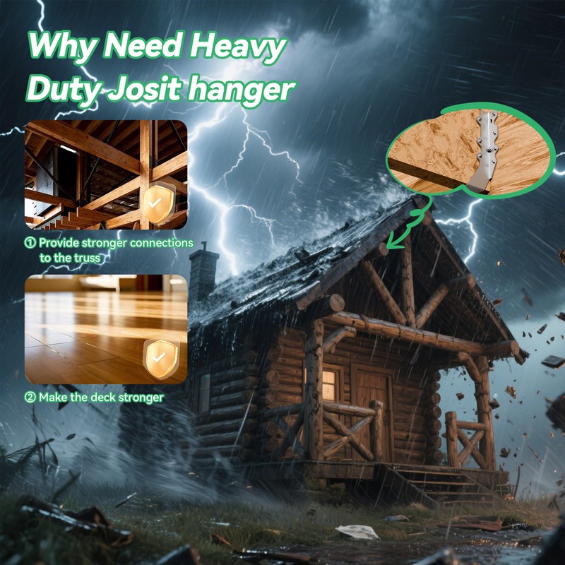 Heavy Duty 2X8 Joist Hanger 14 Gauge LU28 Galvanizing Face