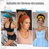TuTive 6 Pieces Knotted Headbands Adjustable Stretchy Women Headbands African