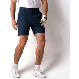 Mens Golf Shorts 7 Inch Inseam, Quick Dry Stretch Casual Lightweight Stretch Flat Front Hybrid Men's Golf Shorts for Men 32 Lyons Blue