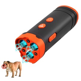 HikariBiz Ultrasonic Dog Bark Deterrent Device Stops Bad Behavior, Anti Barking, Barking Silencer, Up to 33ft, Long-Range Indoor Outdoor, Alternative to Dog Shock Collar, Painless