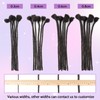 Loc Extensions Human Hair 0.4cm&0.6 cm&0.8cm width 4-18inch 10, 20,