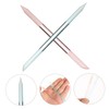 Outanaya 2pcs Elegant Glass Nail File Nail Art Shaper and
