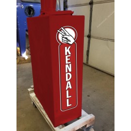25" x 6" KENDALL GAS OIL VINYL DECAL LUBESTER SIDES OIL PUMP LUBSTER