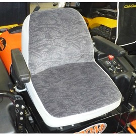 Durafit Seat Covers, Gray Insulated Tractor Seat Cover for Ariens 18 inch One Piece Seat