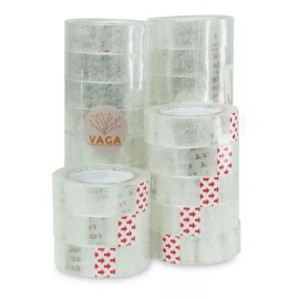 Vaga Cinta Adhesiva Tipo Diurex Transparente 2 Cm Paq 8 Piezas