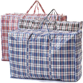 5 PACK Strong Extra large Jumbo Storage Laundry zipped bag Reusable 60 x 60cm