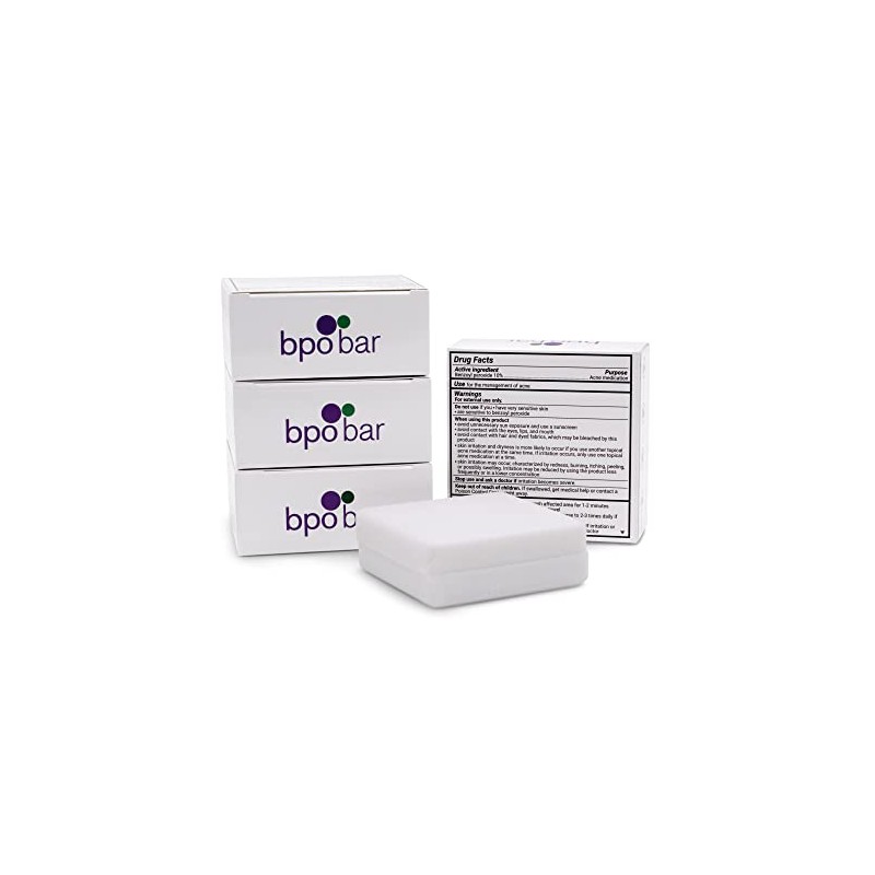 Dermaharmony 10% Benzoyl Peroxide Cleansing Bar for acne (4 oz)