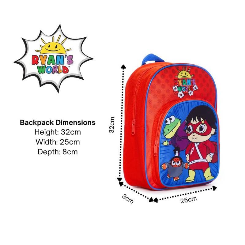 Ryans World Childrens Backpack Red