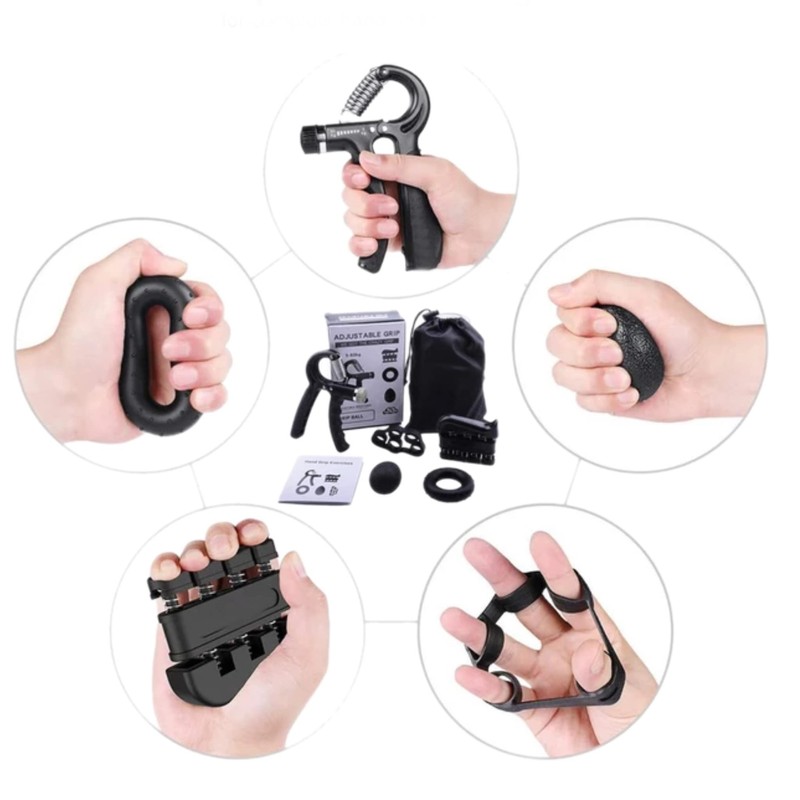 eBoutik - Hand Grip Strengthener Kit Gym Set - 5