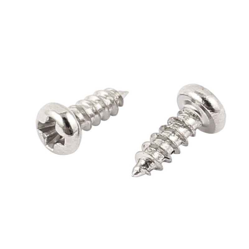 uxcell 50 Pcs M2 X 6mm Stainless Steel Phillips Round