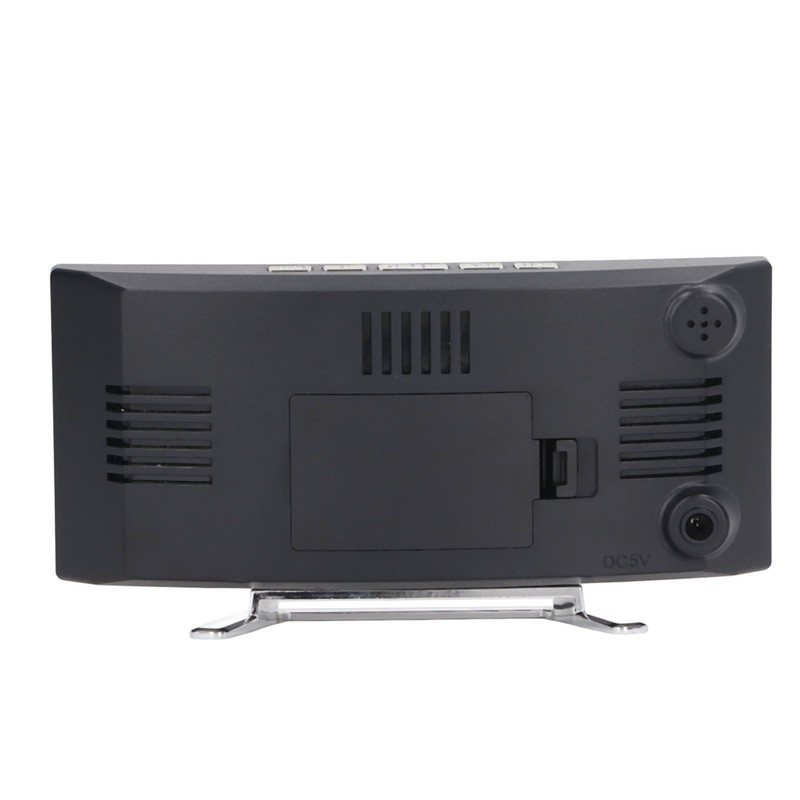 LED Digital Clock 3 Level Brightness Snooze USB Battery Powered