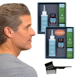 Colorsmith Hair & Beard Colour for Blending Greys 2 pack, Ammonia-Free Complete Men’s At-home Beard & Hair Dye Kit, Professional-grade Demi-Permanent Hair Colour (Medium Ash Blonde 8.1)