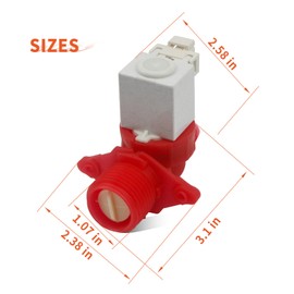 Washer Water Inlet Valve W11688994 for Whirlpool Maytag Amana Inglis replacement AP7218602 W11486360 WI036928 W11316255 MHW5630HC2 MHW6630HC