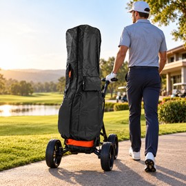 Golf Bag Rain Cover for Club Protection – Foldable Waterproof Nylon Travel Cover for Golf Trips and Storage