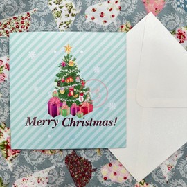 Kurimi 3D Pop Up Cards, Christmas Greeting Cards, Christmas Tree, Pop-Up Cards, Message Cards, Letters, Presents, with Envelopes (tree2)