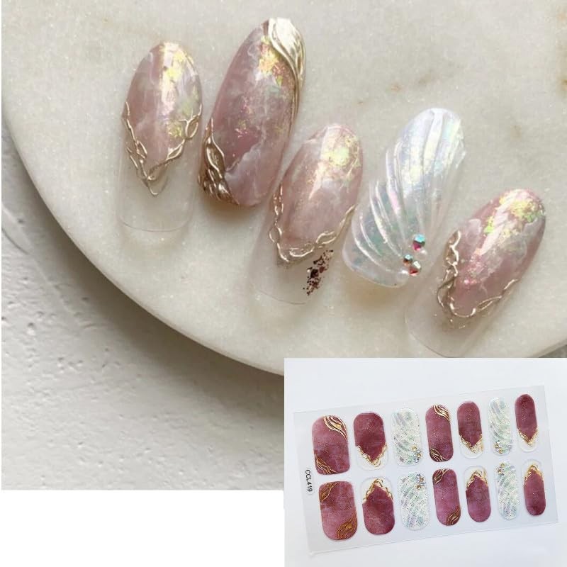 3D Nail Seals, Set of 6, 3D Feeling, Ins, Just