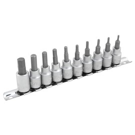 Performance Tool W1387 Performance Tool 10-Piece SAE Hex Bit Socket Set