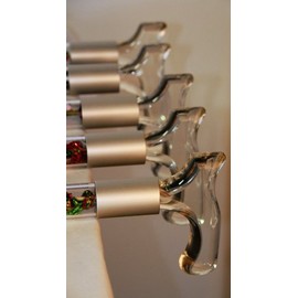 Elegant Acrylic Designer Walking Cane (Custom Lengths, Red & White Silk Roses)