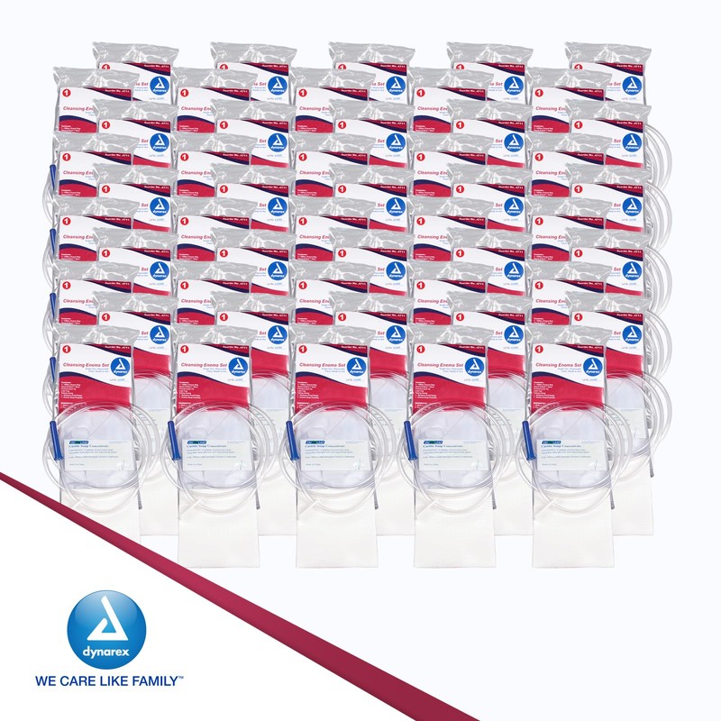 Dynarex Enema Kit - Ready-to-Use Disposable Enema Bag Kit for