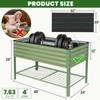Elevated Raised Garden Bed 2' x 4'- Galvanized Metal Planter