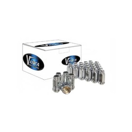 West Coast Wheel Accessories 14x2.0 Bulge Acorn Lug Nuts 3/4" Hex 1.9" 6 Lug Install Kit Chrome