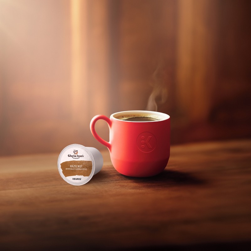 Gloria Jean's Hazelnut Keurig Single-Serve K-Cup Pods, Medium Roast Coffee,