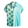 VATPAVE Men's Flamingo Hawaii 2-Piece Sets Short Sleeve Casual Shirts