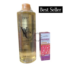 KNIYEA VC Soothing Toner. VIT C 500ml & SADOER NIACINAMIDE SERUM BUNDLE