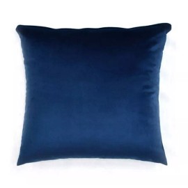 Vianney Funda Para Cojin Velvet Azul Con Cierre Vianney