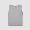 JAJU [JAJU] Women's Cotton Rib Boatneck Tank Top (Choose 1
