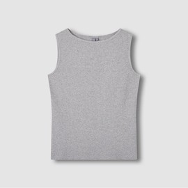 JAJU [JAJU] Women's Cotton Rib Boatneck Tank Top (Choose 1 of 5)