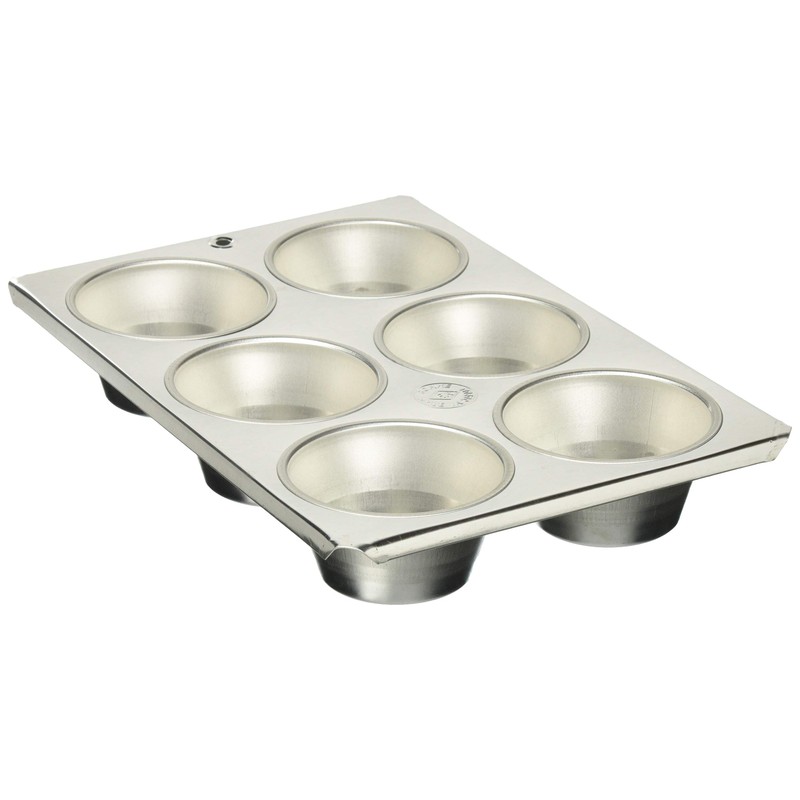 FK Tin Muffin Molds # 100 Cup 6 Pieces Bed in a